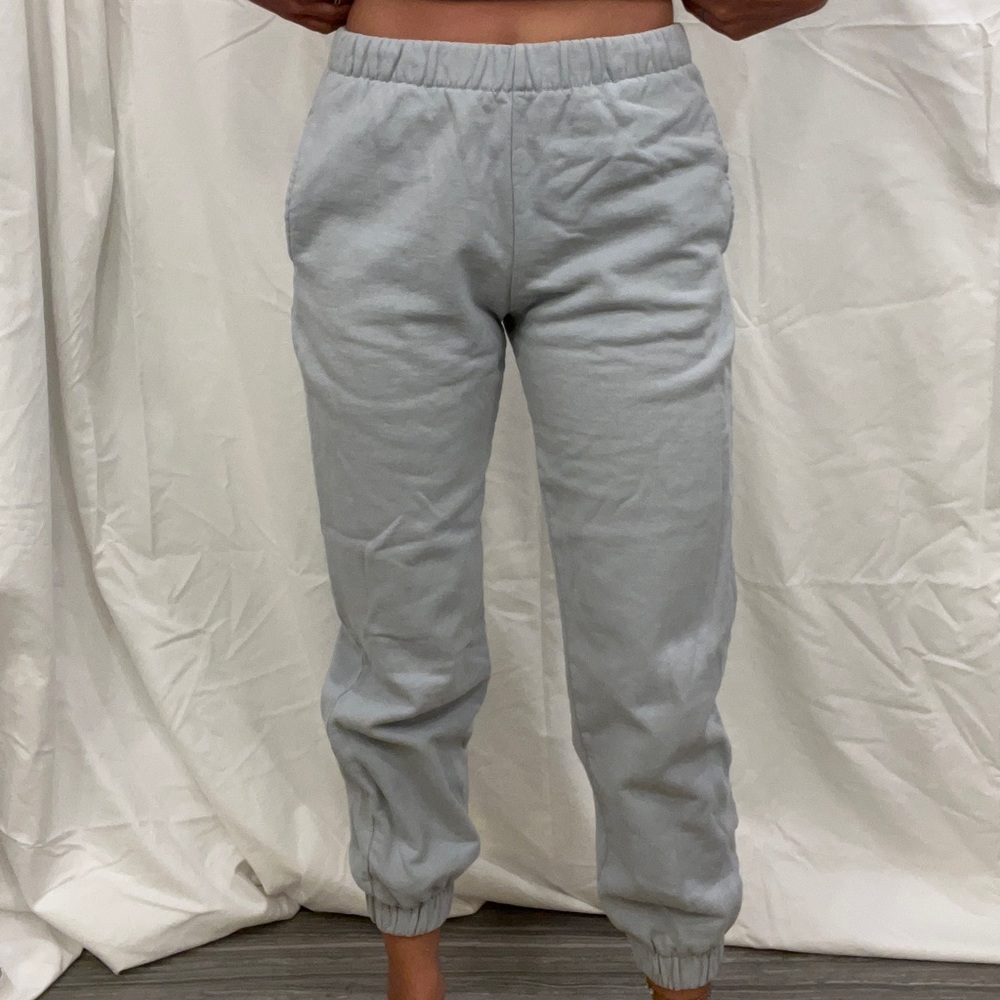 rosa brandy melville light blue sweatpants